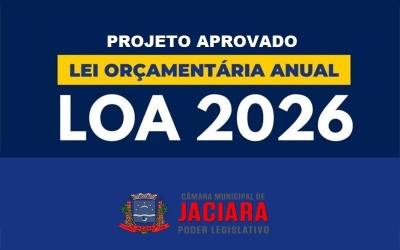 Em sess�es extraordin�rias, vereadores aprovam Or�amento para 2026