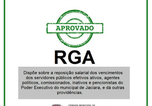 Câmara aprova projeto de RGA aos servidores de Jaciara